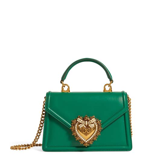 dolce and gabbana green purse